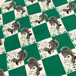 MSU Michigan State University Fabric Spartan Mascot 82” x 60”